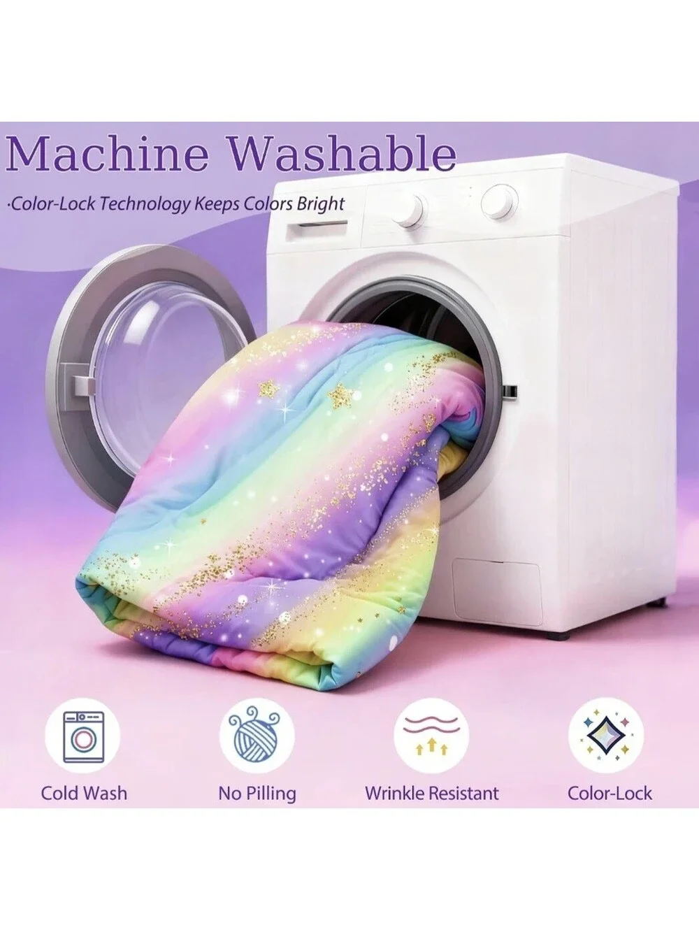 N/A rainbow bedding